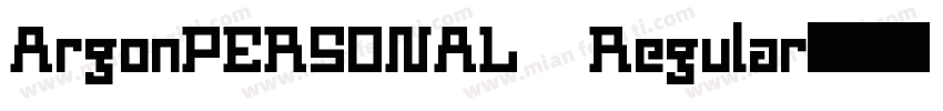 ArgonPERSONAL Regular字体转换